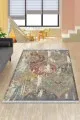 Saçlı Kilim Fiyatları Çok Renkli Modern Dokuma Pamuk Taban Kaymaz Kilim KLM062
