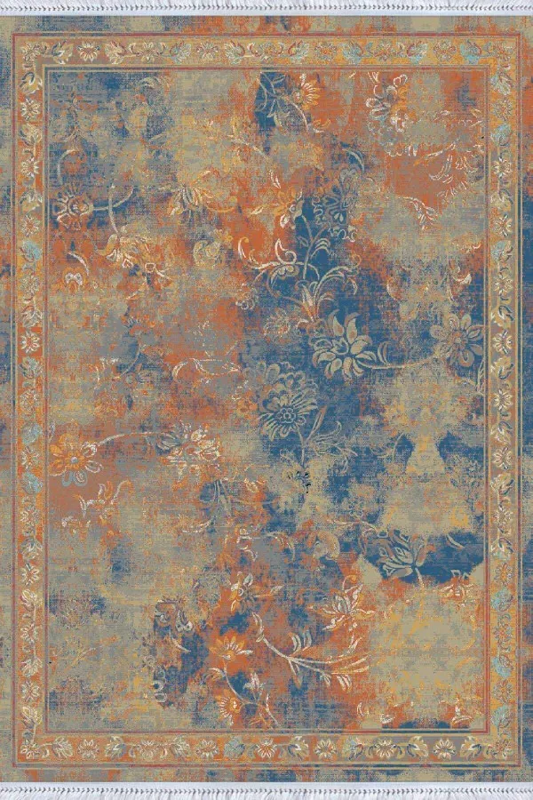 Yikanabilir Mutfak Kilimleri Taba Modern Dokuma Pamuk Tabanlı Kaymaz Kilim KLM066