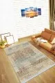 Bohem Halı Kilim Çok Renkli Modern Dokuma Pamuk Taban Kaymaz Kilim KLM070