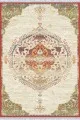 Kilim Tabanlı Dijital Halı Yeşil Klasik Göbekli Dokuma Pamuk Taban Kaymaz Kilim KLM081