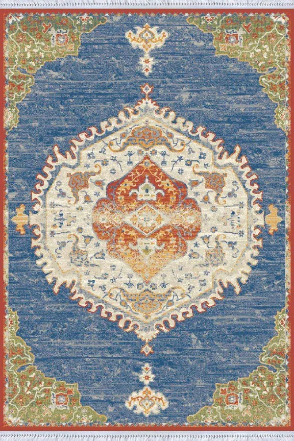 150X200 Kilim Eflatun Göbekli Dokuma Pamuk Taban Kaymaz Kilim KLM082