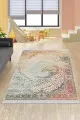 Çok Renkli Vintage Dokuma Pamuk Taban Kaymaz Kilim KLM091
