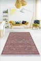Otantik Halı Ve Kilimler Pembe Vintage Dokuma Pamuk Tabanlı Kaymaz Kilim KLM114