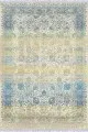 Mavi Vintage Dokuma Pamuk Tabanlı Kaymaz Kilim KLM136