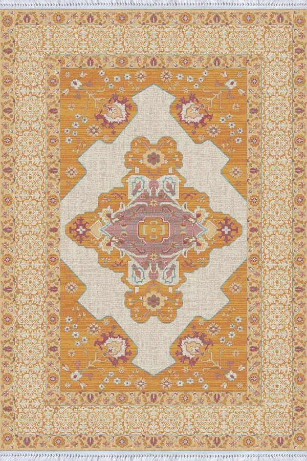 Yolluk Kilim Fiyatları Kiremit Göbekli Dokuma Pamuk Taban Kaymaz Kilim KLM140