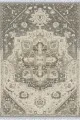 3 Metre Yolluk Kilim Gri Klasik Göbekli Dokuma Pamuk Taban Kaymaz Kilim KLM141