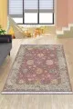 Ofis Kilim Pembe Çerçeveli Dokuma Pamuk Taban Kaymaz Kilim KLM154