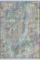Mavi Vintage Dokuma Pamuk Tabanlı Kaymaz Kilim KLM165