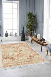 Kiremit Vintage Dokuma Pamuk Taban Kaymaz Kilim KLM167 Kiremit Vintage Dokuma Pamuk Taban Kaymaz Kilim KLM167
