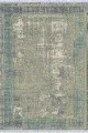 Mutfak İcin Kilim Yeşil Çerçeveli Dokuma Pamuk Taban Kaymaz Kilim KLM186