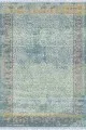 Mavi Çerçeveli Dokuma Pamuk Taban Kaymaz Kilim KLM187