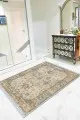 Salon Kilim Halı Sarı Çerçeveli Dokuma Pamuk Taban Kaymaz Kilim KLM190