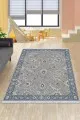 120X200 Kilim Eflatun Çerçeveli Dokuma Pamuk Taban Kaymaz Kilim KLM199