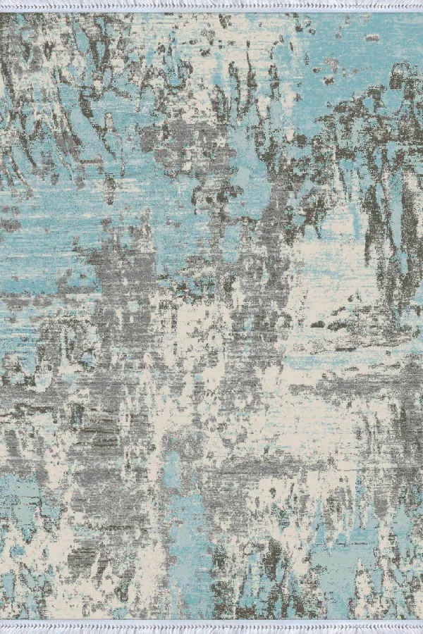 Kilim Wholesale Mavi Spor Desen Dokuma Pamuk Taban Kaymaz Kilim KLM200