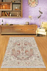 Taba Klasik Göbekli Dokuma Pamuk Taban Kaymaz Kilim KLM204 Taba Klasik Göbekli Dokuma Pamuk Taban Kaymaz Kilim KLM204