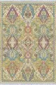 Yeşil Vintage Dokuma Pamuk Tabanlı Kaymaz Kilim KLM212