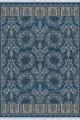 Kilim Desenli Halı 6 Metrekare Mavi Vintage Dokuma Pamuk Tabanlı Kaymaz Kilim KLM221