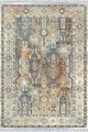 Karabag Kilim Çok Renkli Çerçeveli Dokuma Pamuk Taban Kaymaz Kilim KLM246