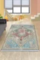 Kilim Mutfak Mavi Klasik Göbekli Dokuma Pamuk Taban Kaymaz Kilim KLM255