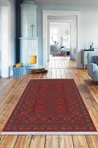 Bordo Yöresel Dokuma Pamuk Tabanlı Kaymaz Kilim KLM262 Bordo Yöresel Dokuma Pamuk Tabanlı Kaymaz Kilim KLM262