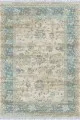 Uzun Kilim Turkuaz Çerçeveli Dokuma Pamuk Taban Kaymaz Kilim KLM265