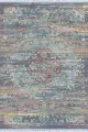 Mavi Vintage Dokuma Pamuk Tabanlı Kaymaz Kilim KLM269