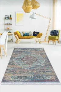 Mavi Vintage Dokuma Pamuk Tabanlı Kaymaz Kilim KLM269 Mavi Vintage Dokuma Pamuk Tabanlı Kaymaz Kilim KLM269