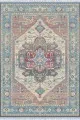 Kilim Mutfak Halısı Mavi Klasik Göbekli Dokuma Pamuk Taban Kaymaz Kilim KLM272