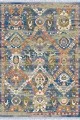 Geometrik Şekillerle Halı Desenleri Çok Renkli Vintage Dokuma Pamuk Taban Kaymaz Kilim KLM275