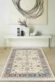 Karabağ Desenli Kilim Çok Renkli Çerçeveli Dokuma Pamuk Taban Kaymaz Kilim KLM280