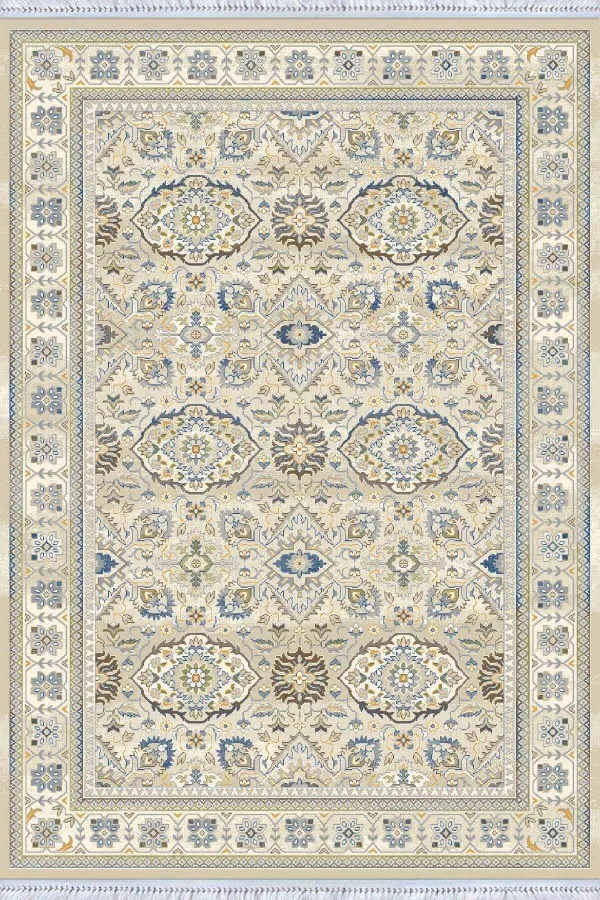 Modern Salon Kilimleri Kemik Çerçeveli Dokuma Pamuk Taban Kaymaz Kilim KLM296