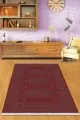 6 Metrekare Kilim Halı Bordo Yöresel Dokuma Pamuk Tabanlı Kaymaz Kilim KLM323