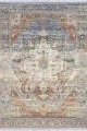 Kilim Desenli Yolluk Mavi Vintage Dokuma Pamuk Tabanlı Kaymaz Kilim KLM332