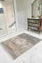 Mavi Vintage Dokuma Pamuk Tabanlı Kaymaz Kilim KLM332