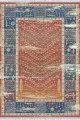 Kesme Kilim Yolluk Kiremit Çerçeveli Dokuma Pamuk Taban Kaymaz Kilim KLM336