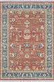 Kilim 100X150 Kiremit Çerçeveli Dokuma Pamuk Taban Kaymaz Kilim KLM342