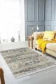 Gül Desenli Kilim Çok Renkli Vintage Dokuma Pamuk Taban Kaymaz Kilim KLM344