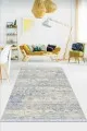 Kilim Etnik Mavi Vintage Dokuma Pamuk Tabanlı Kaymaz Kilim KLM345