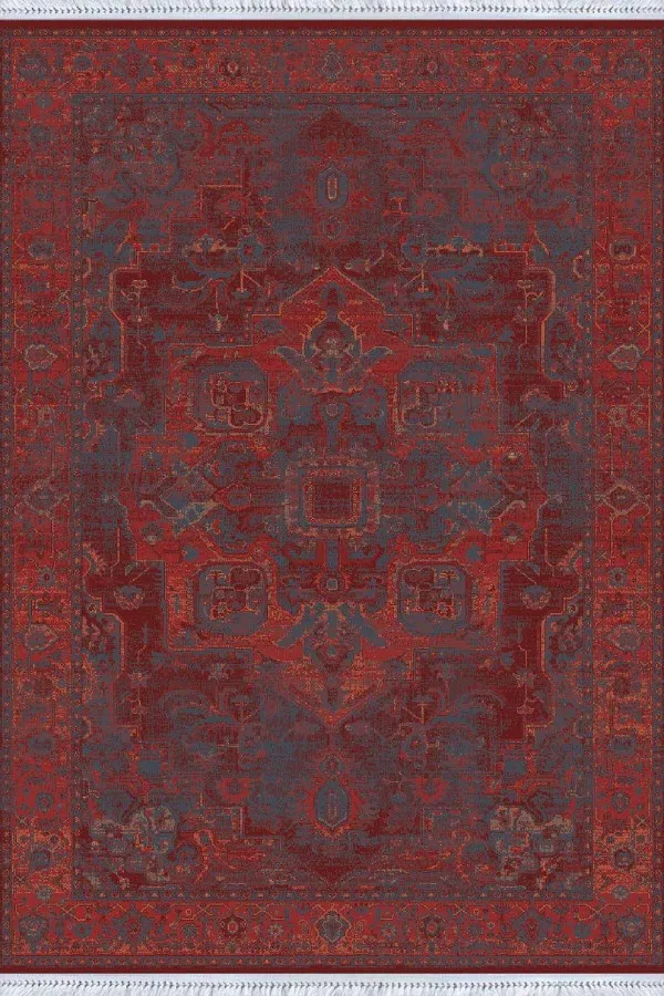 70X140 Kilim Bordo Yöresel Dokuma Pamuk Tabanlı Kaymaz Kilim KLM353
