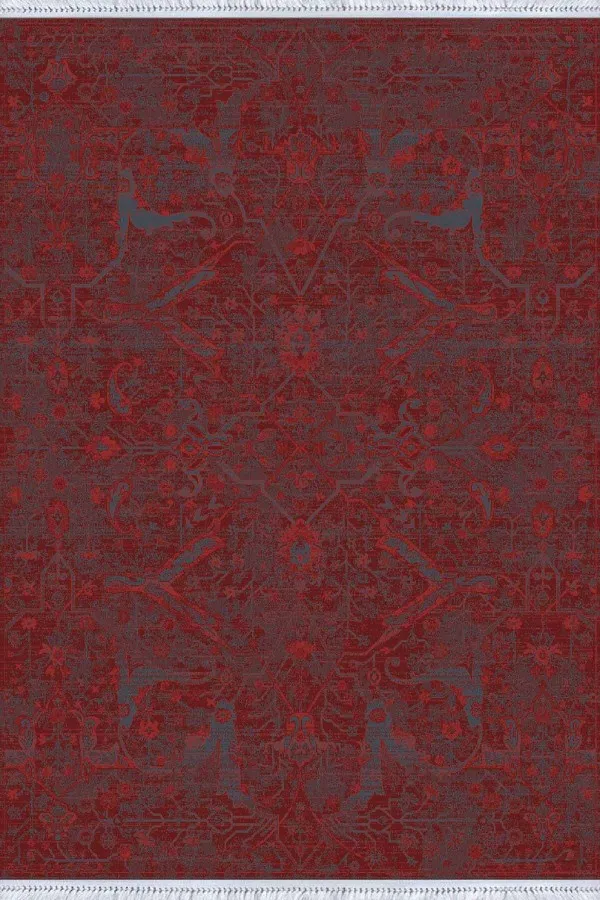 80 150 Kilim Bordo Yöresel Dokuma Pamuk Tabanlı Kaymaz Kilim KLM358
