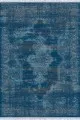 Kilim 80X150 Lacivert Göbekli Dokuma Pamuk Taban Kaymaz Kilim KLM365