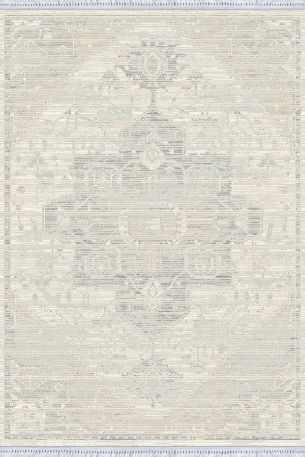 140X200 Kilim Ekru Vintage Dokuma Pamuk Tabanlı Kaymaz Kilim KLM369