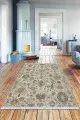 Yolluk Kilim Bej Vintage Dokuma Pamuk Tabanlı Kaymaz Kilim KLM370