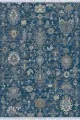 Kilim Fiyatları Ucuz Mavi Vintage Dokuma Pamuk Tabanlı Kaymaz Kilim KLM371