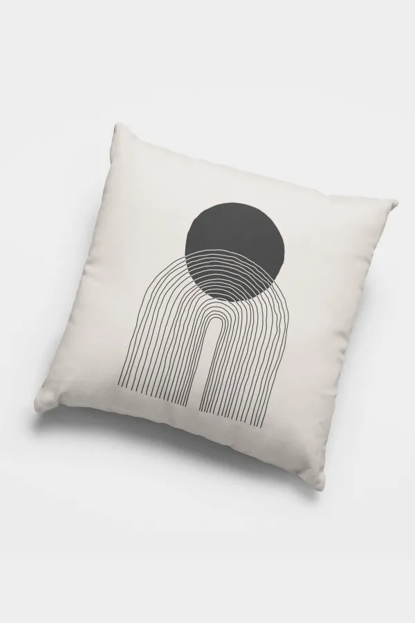 Füme Yastık Kılıfı Füme Modern Çift Taraflı 4'lü Set Kırlent Kılıfı 4KR007