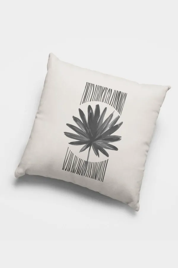 Füme Koltuğa Kırlent Füme Modern Çift Taraflı 4'lü Set Kırlent Kılıfı 4KR024
