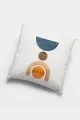 Kırlent Kılıfı Bej Bej Modern Desenli Çift Taraf 4'lü Set Kırlent Kılıfı 4KR049