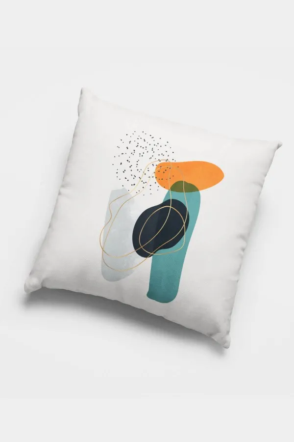 Turuncu Yastık Kılıfı Turuncu Modern Çift Taraflı 4'lü Set Kırlent Kılıfı 4KR054