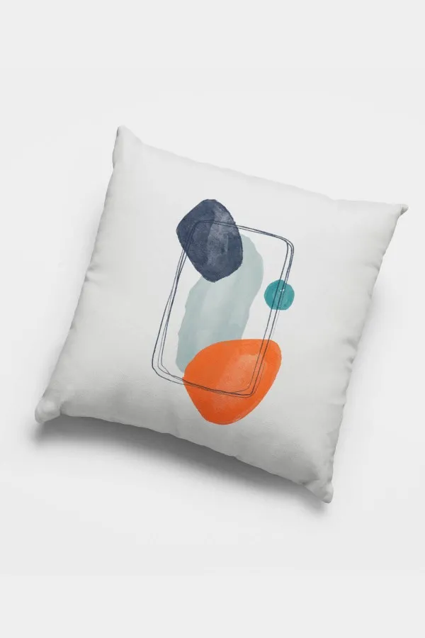 Yastık Kılıfı Turuncu Turuncu Modern Çift Taraflı 4'lü Set Kırlent Kılıfı 4KR059