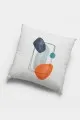 Yastık Kılıfı Turuncu Turuncu Modern Çift Taraflı 4'lü Set Kırlent Kılıfı 4KR059